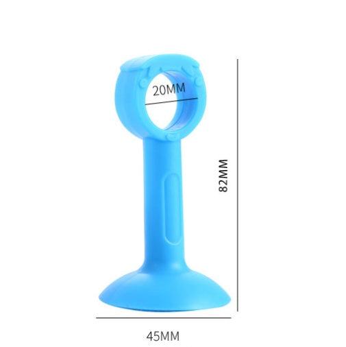 Silicone Door Stopper Punch Free Door Handle Antipinch Security Door Card