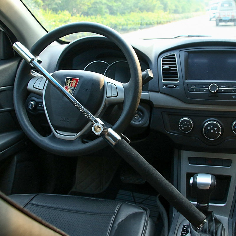 Motor Steering Wheel Lock Car Adjustable Telescopic Security Lock Safety Lock Car Safety Hammer