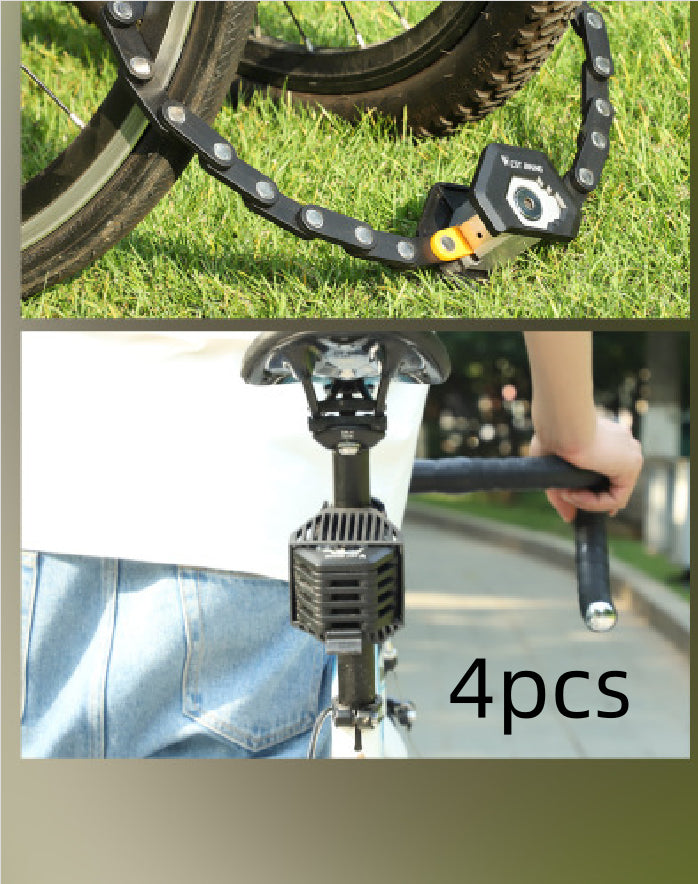 Foldable Bike Lock With 3 Keys Hamburg-Lock Alloy Anti-Theft Strong Security Bicycle Folding Lock Mount Bracket Bike Chain Lock